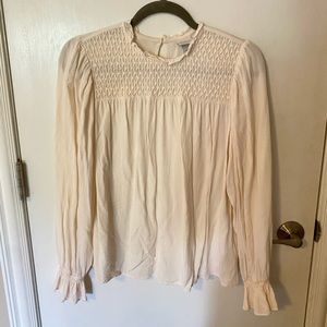 A New Day Cream Long Sleeved Blouse Size Medium